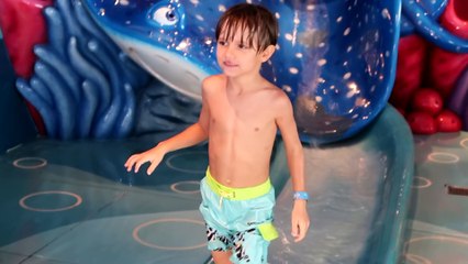 Crazy Glass Water Slide at Disney Fantasy Ship - Family Fun Time