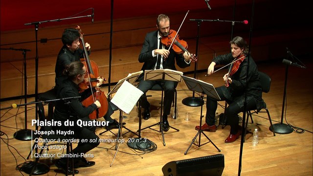 Haydn : Quatuor à cordes en sol mineur op. 20 n° 3 - Poco adagio par le Quatuor Cambini