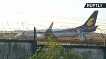 Jet Airways Flight Skids Off Runway During Take-Off in India