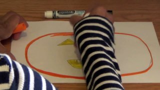 How to Draw a Halloween Jack-o-lantern - KIDS Learn the SHAPES