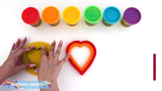 Play Doh Giant Rainbow Heart Popsicle _ Fun for Kids _ RainbowLearning
