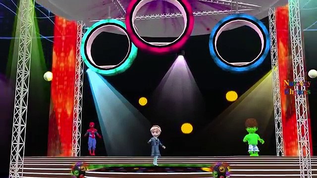 Little Baby Spiderman Boy Hulk Frozen Elsa Hokey Pokey Dance For Children Nursery Rhymes Compilation