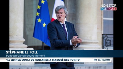 François Hollande a marqué des points sur son quinquennat affirme Stéphane Le Foll