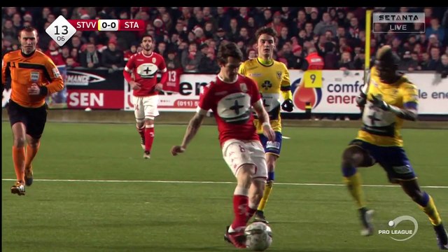 Mamadou Bagayoko Red Card Belgium Jupiler Pro League - 27.12.2016 Sint-Truiden 0-0 Standard Liège