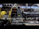 CNC punching line. Roll forming machine