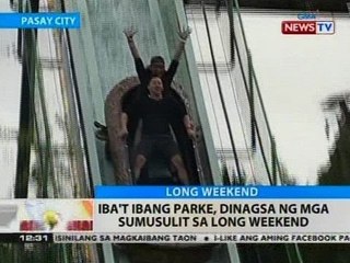 BT: Iba't ibang parke, dinagsa ng mga sumusulit sa long weekend