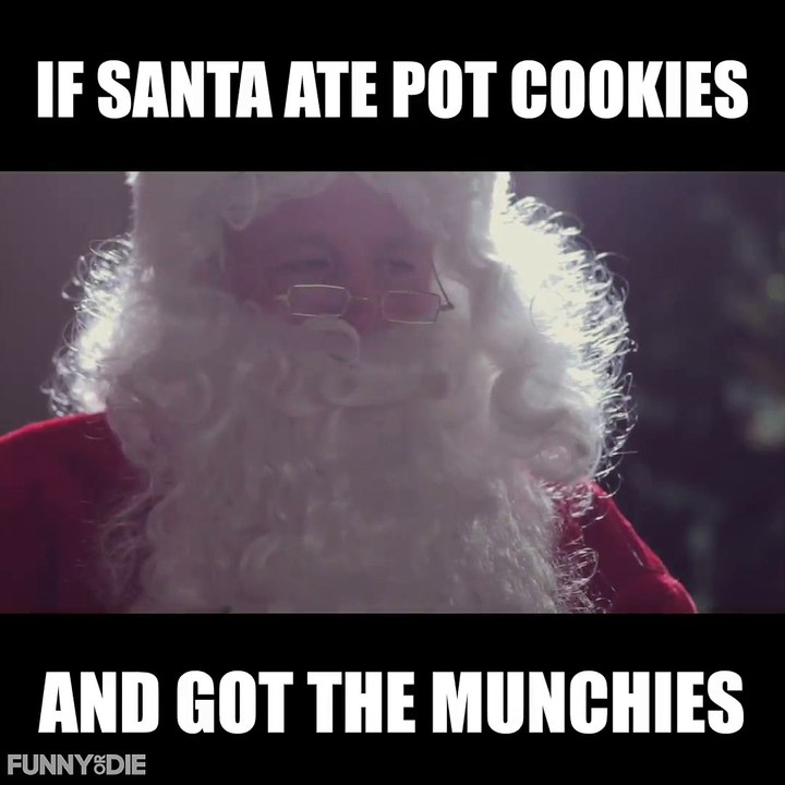 Santa gets the munchies!