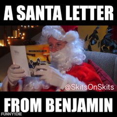 Santa's letter from Benjamin