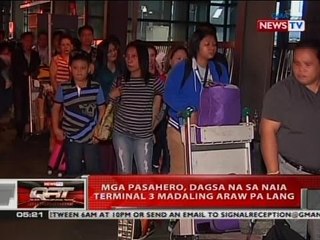 QRT: Mga pasahero, dagsa na sa NAIA Terminal 3 madaling araw pa lang