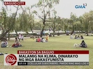 24Oras: Malamig na klima, dinarayo ng mga bakasyunista