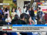 BT: Mga bakasyunistang pabalik ng Maynila, dagsa na sa mga bus terminal