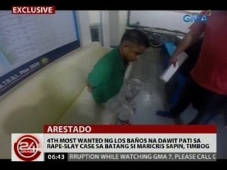 24Oras: 4th most wanted ng Los Baños, timbog