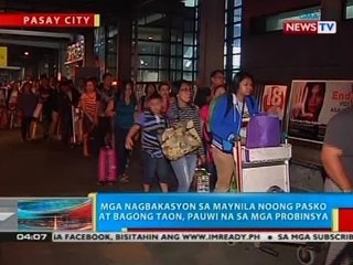 Télécharger la video: BP: Pagsakay sa mga bus, pahirapan dahil sa dagsa ng mga uuwi sa kani-kanilang probinsya