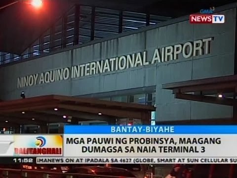 BT: Mga pauwi ng probinsya, maagang dumagsa sa NAIA Terminal 3