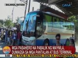 UB: Mga pasahero na pabalik ng Maynila, dumagsa sa mga pantalan at bus terminal