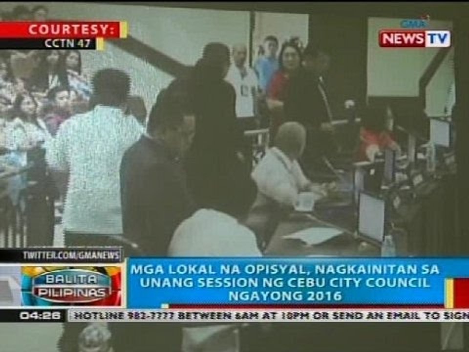 Mga lokal na opisyal, nagkainitan sa unang session ng Cebu City Council ngayong 2016