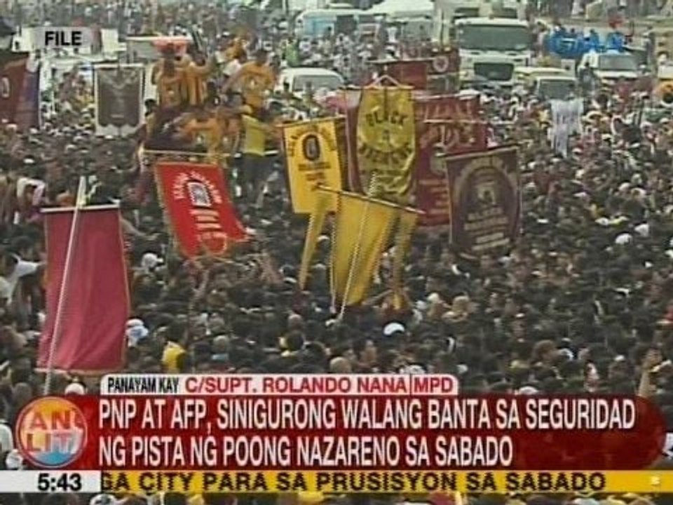 UB: Panayam kay C/Supt. Rolando Nana ng MPD kaugnay sa pista ng Poong Nazareno