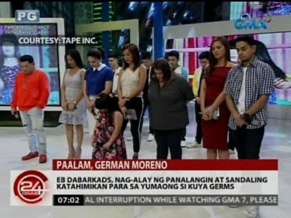 EB Dabarkads, nag-alay ng panalangin at sandaling katahimikan para sa yumaong si Kuya Germs