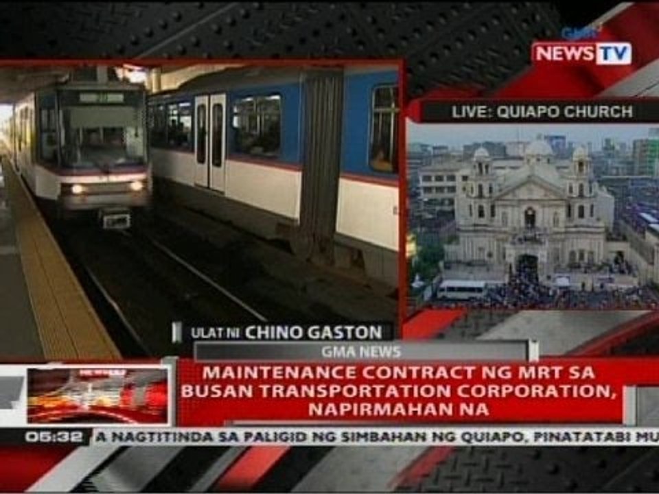 Maintenance contract ng MRT sa Busan Transporta...