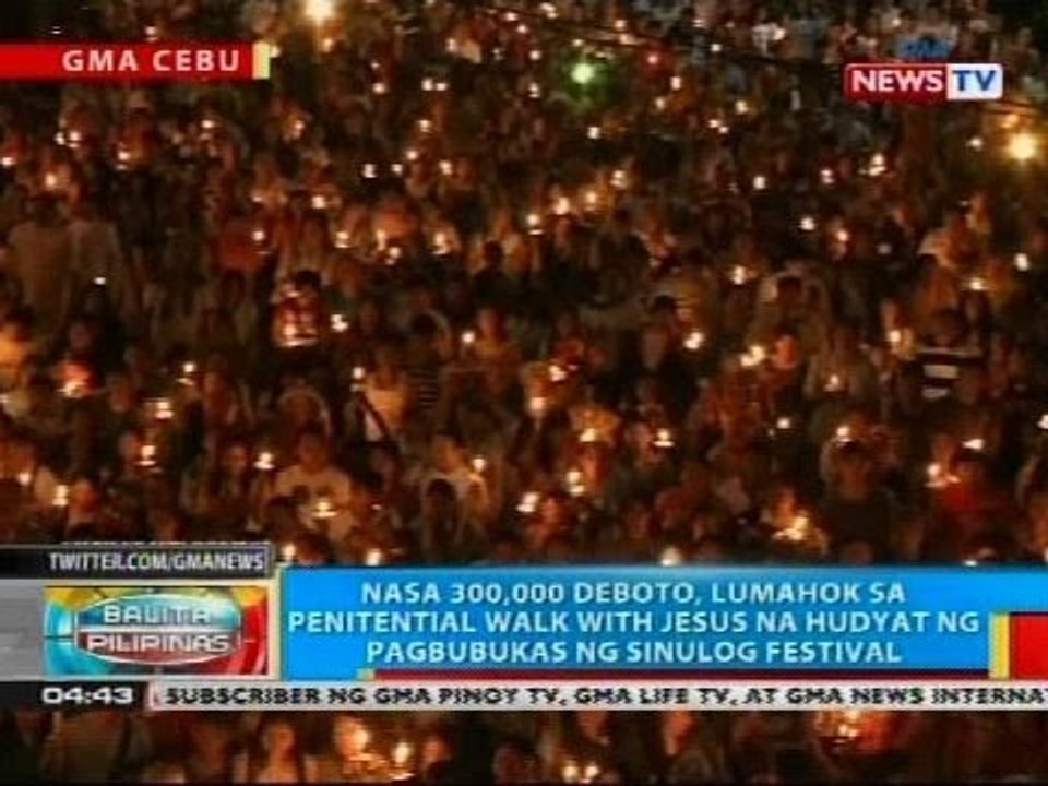 BP: Nasa 300,000 deboto, lumahok sa penitential walk with Jesus