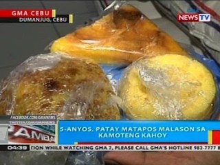 BP: 5-anyos, patay matapos malason sa kamoteng kahoy
