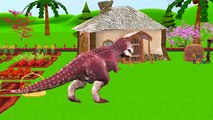 Dinosaurs Vs Elephant Finger Family | Dinosaurs Gorilla Lion Cartoon Nursery Rhymes Collection