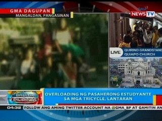 BP: Overloading ng pasaherong estudyante sa mga tricycle, lantaran