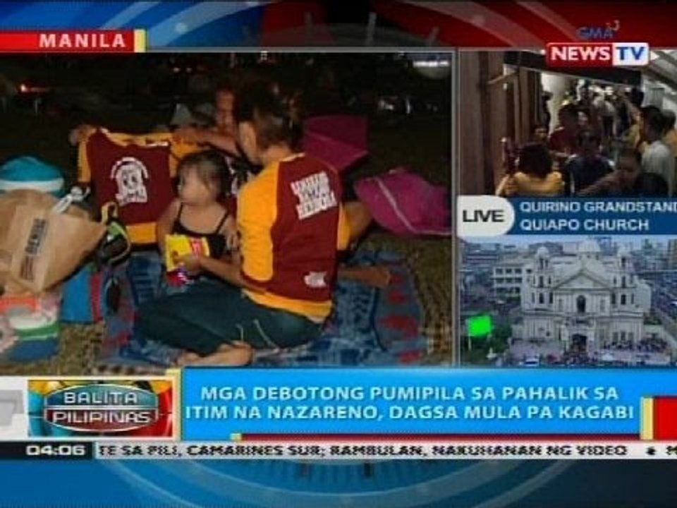 Mga debotong pumipila sa pahalik sa Itim na Nazareno, dagsa mula pa kagabi