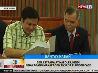 BT: Jinggoy at Napoles, hindi pinayagang makapagpiyansa sa plunder case