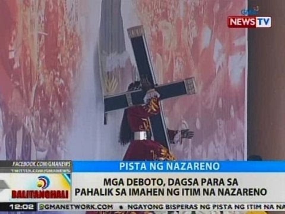 BT: Mga deboto, dagsa para sa pahalik ng imahen ng Itim na Nazareno