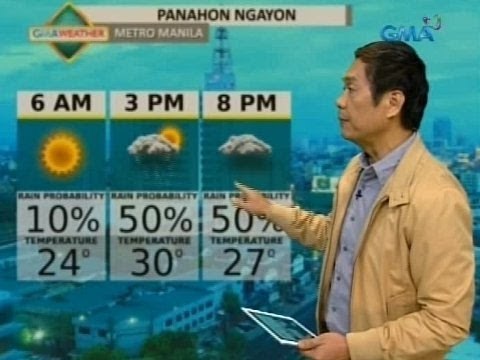 UH: Tiyansa ng mahinang ulan at thunderstorm sa NCR ngayong Biyernes, asahan