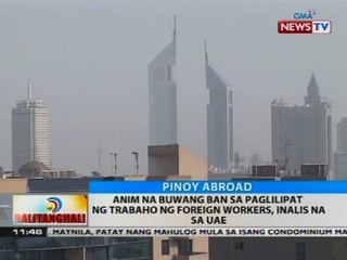 Anim na buwang ban sa paglilipat ng trabaho ng foreign workers, inalis na sa UAE