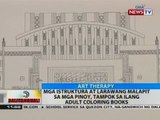 Mga istruktura at larawang malapit sa mga pinoy, tampok sa ilang adult coloring book
