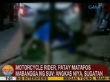 UB: Motorcycle rider sa QC, patay matapos mabangga ng SUV; angkas niya, sugatan