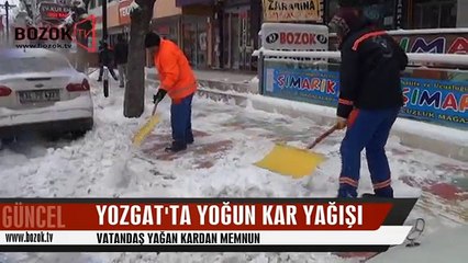 Yozgat'ta Yoğun Kar Yağışıyla Oluşan Kartpostallık Manzarala