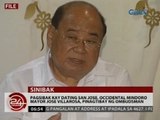 Pagsibak kay dating San Jose, Occidental Mindoro Mayor Jose Villarosa, pinagtibay ng Ombudsman