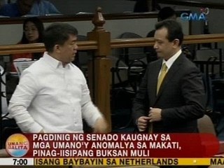 UB: Pagdinig kaugnay sa mga umano'y anomalya sa Makati, pinag-iisipang buksan muli