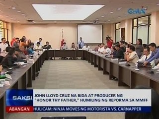 Saksi: John Lloyd Cruz na bida at producer ng "Honor Thy Father," humiling ng reporma sa MMFF