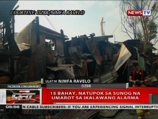 QRT: 15 bahay, natupok sa sunog na umabot sa ikalawang alarma