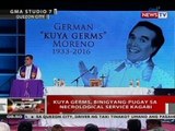 QRT: Kuya Germs, binigyang-pugay sa necrological service kagabi