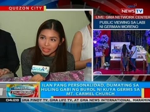 Ilan pang personalidad, dumating sa huling gabi ng burol ni Kuya Germs sa Mt. Carmel Church