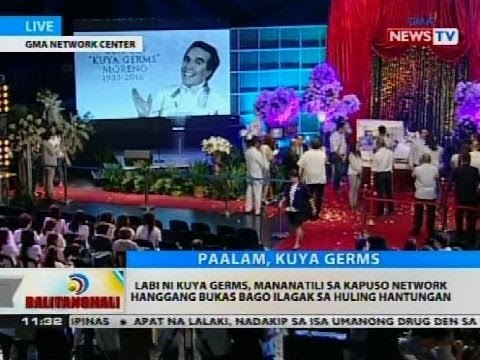 Labi ni Kuya Germs, mananatili sa Kapuso Network hanggang bukas bago ilagak sa huling hantugan