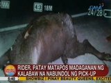 UB: Rider sa CamSur, patay matapos madaganan ng kalabaw na nabundol ng pickup