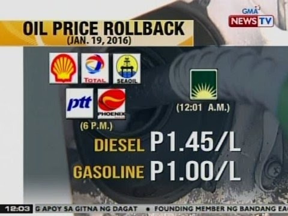 BT: Iba pang oil companies, sumunod na rin sa big time oil price rollback
