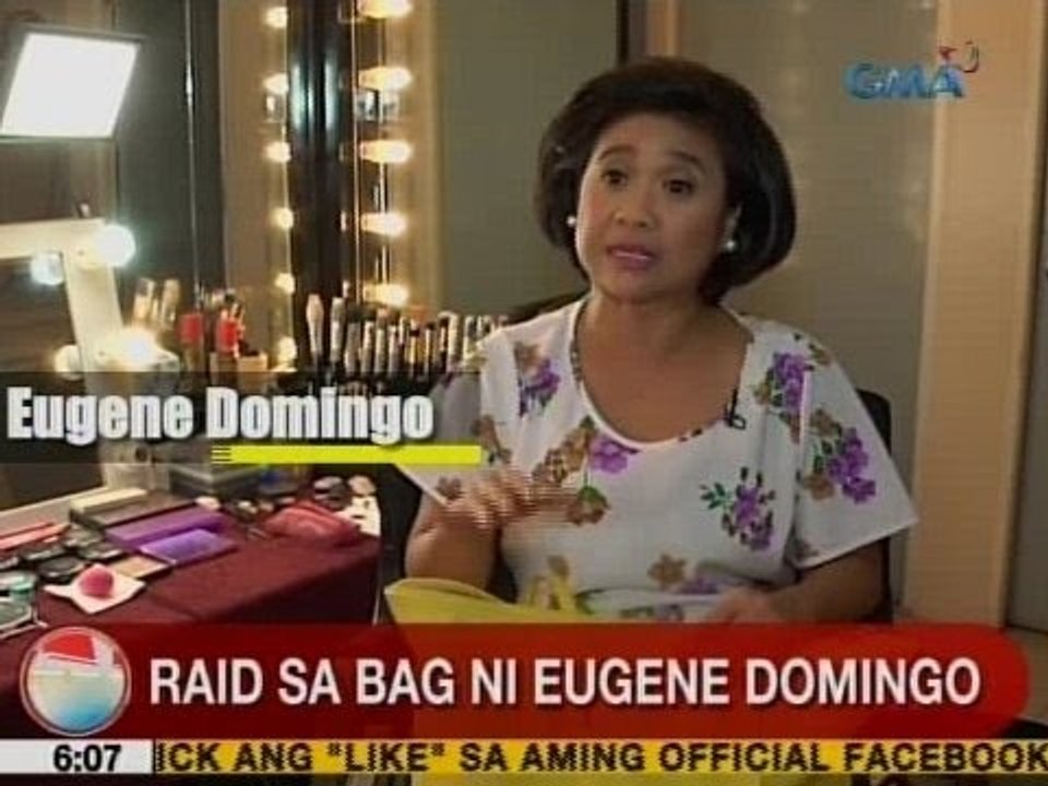UB: Raid sa bag ni Eugene Domingo