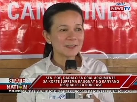Sen. Poe, dadalo sa oral arguments sa Korte Suprema kaugnay ng kanyang disqualification case