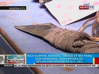 Iba't ibang kontrabando gaya ng droga, nakumpiska sa raid sa Manila at Quezon City Jail