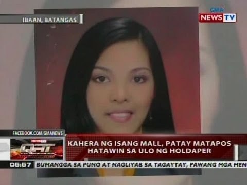 QRT: Kahera ng isang mall, patay matapos hatawin sa ulo ng holdaper