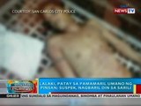 BP: Lalaki sa San Carlos City, patay sa pamamaril umano ng pinsan; suspek, nagbaril din sa sarili