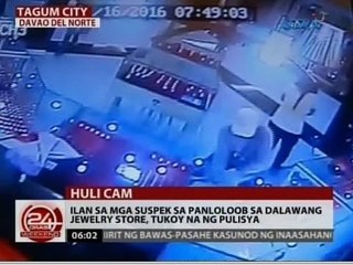 24 Oras: Ilan sa mga suspek sa panloloob sa dalawang jewelry store, tukoy na ng pulisya